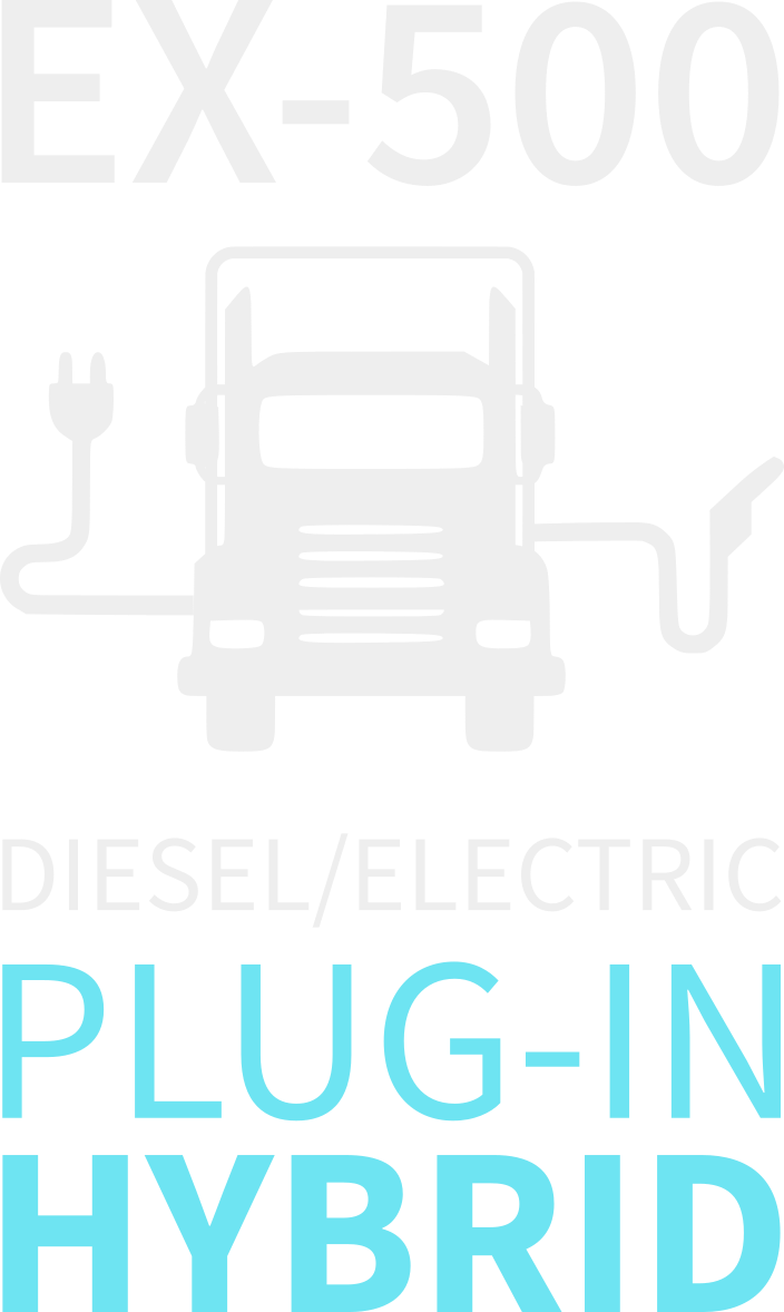 Ex-500 diesel electric plug-in hybrid